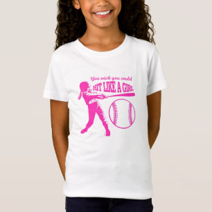 Klap zoals een Meisje - Honkbal T T-shirt