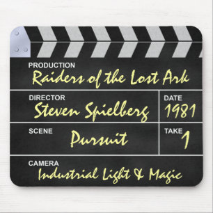 klapbord bioscoop Raiders of the Lost Ark Muismat