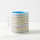 Klapbord Tweekleurige Koffiemok (Voorkant links)