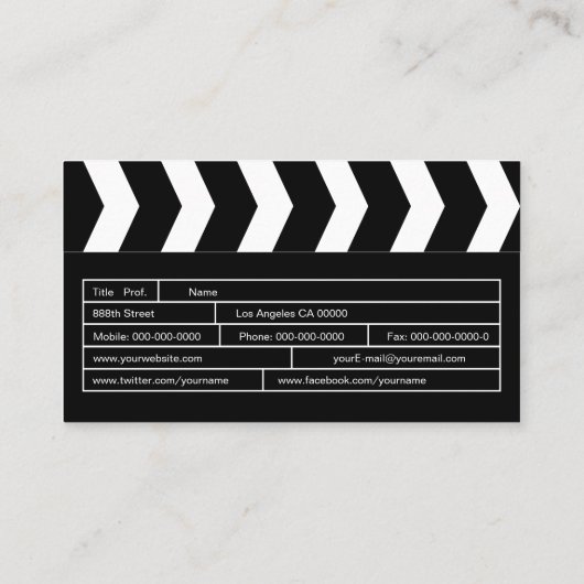 Klapbord Visitekaartje (Achterkant)