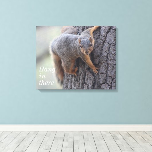 Klapeekhoorn Canvas Afdruk (Insitu (Houten vloer))