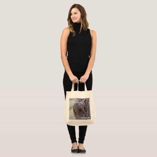 Klapeekhoorn Tote Bag (Voorkant (model))