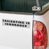 Klapen is onwetendheid bumpersticker (Op Truck)