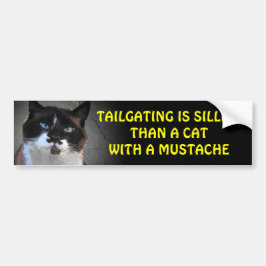 Klapen is zilter dan een kat met een snor bumpersticker
