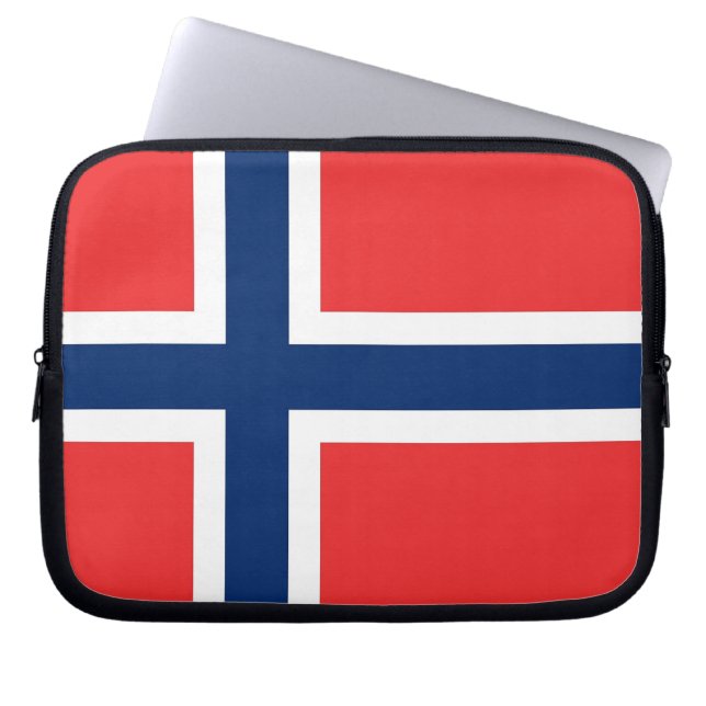 Klaphoes voor langwerpige laptop sleeve (Voorkant)