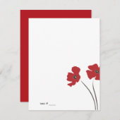 Klapkaarten met klaprozen kaart (Voorkant / Achterkant)