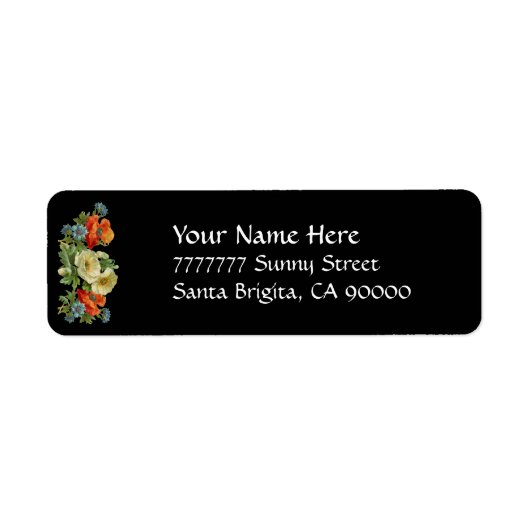 Klapmailsemmer Papieren Adresstickers Retro Stijl Etiket (Voorkant)
