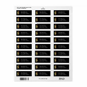 Klapmailsemmer Papieren Adresstickers Retro Stijl Etiket (Full Sheet)