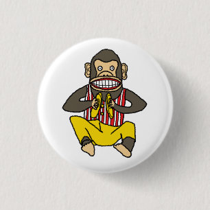 klappende aap Speelgoed Ronde Button 3,2 Cm