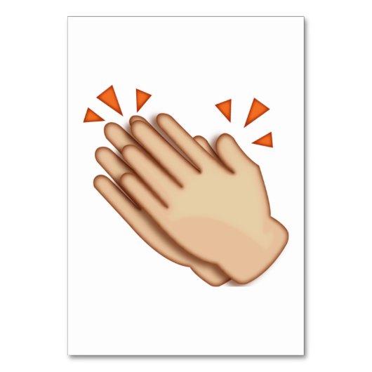 Klappende handen - Emoji Kaart (Voorkant)
