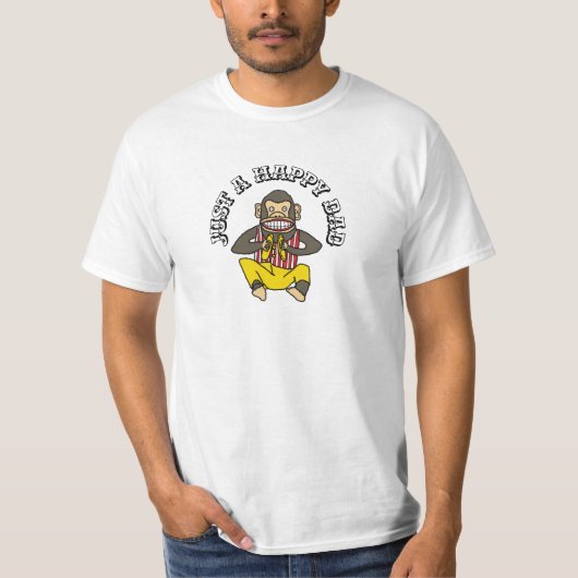 Klappende Monkey Speelgoed T-shirt (Voorkant)