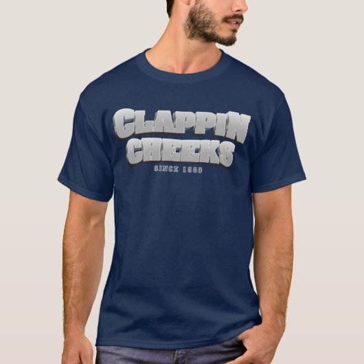 KLAPPENDE WANGEN SINDS 1980 vriend T-shirt (Voorkant)