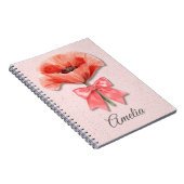 Klapperbloem Notitieboek | Roze Bloemen Journal (Rechterzijde)