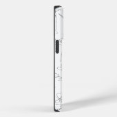 Klapperbloem Wilde Bloem Zwart en Wit Minimalistis Case-Mate iPhone Case (Achterkant / Rechts)