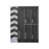 Klapperbord cinema notitieblok (Linkerzijde)