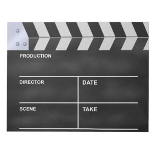 Klapperbord cinema notitieblok