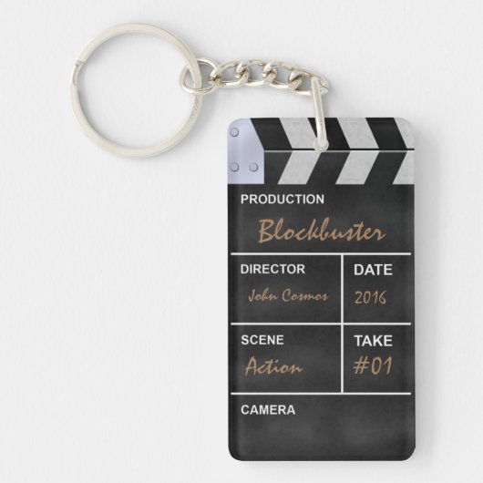 Klapperbord cinema sleutelhanger (Voorkant)