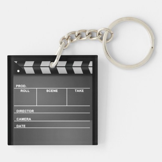 Klapperbord (dubbelzijdig) Acrylische Sleutelhange Sleutelhanger (Achterkant)