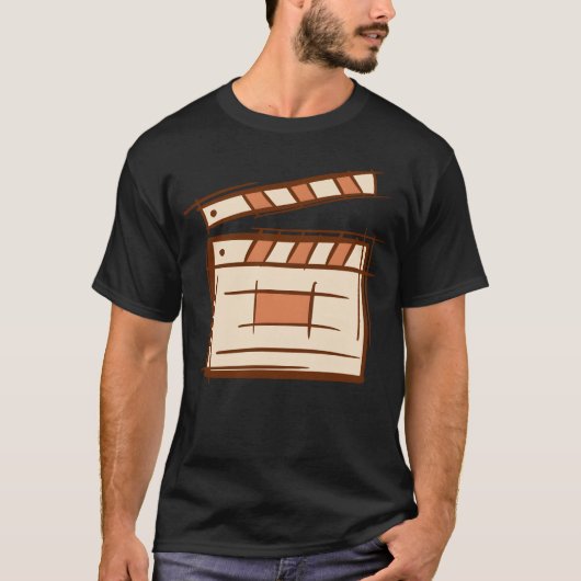 Klapperbord Film klapper sjabloon T-shirt (Voorkant)