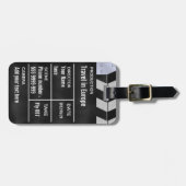 klapperbordcinema bagagelabel (Voorkant horizontaal)