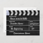 klapperbordcinema briefkaart (Voorkant / Achterkant)