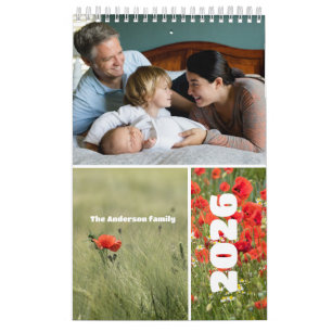 Klapperfamiliefoto voor grootouders Kalender