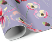 Klapperpatroon Op Paars Cadeaupapier (Rol Hoek)