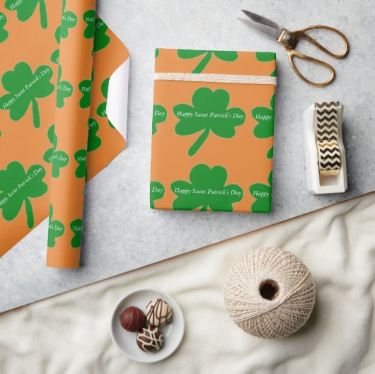 Klappertenen op St. Patrick's Day Cadeaupapier (Crafts)
