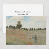 Klapperveld bij Argenteuil door Claude Monet Kaart (Voorkant / Achterkant)