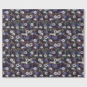 Klapperveld donkerpaarse Victoriaanse inpakpapier (Vlak)