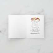 Klaproos 50ste Verjaardagskaart Kaart (Binnen)