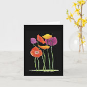 Klaproos 50ste Verjaardagskaart Kaart (Gele Bloem)