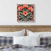 Klaproos Beschermeling Canvas Afdruk (Insitu (Slaapkamer))