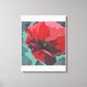 Klaproos Bloem Canvas Afdruk (Voorkant)