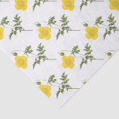 Klaproos Bloem Patroon Tissuepapier (Detail)