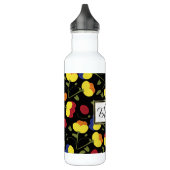 Klaproos Bloemen Monogram Waterfles (Links)