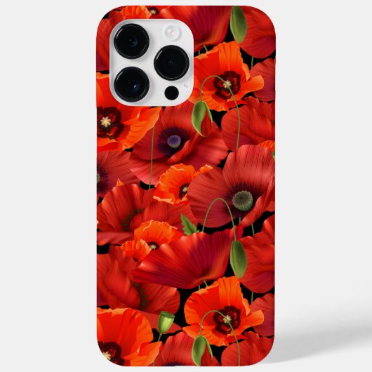 Klaproos Case-Mate iPhone Case (Achterkant)