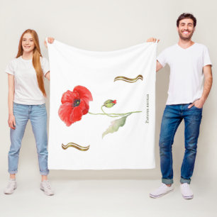 Klaproos Fleece Deken
