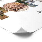 Klaproos Fotocollage voor Vaderdag Poster (Hoek)