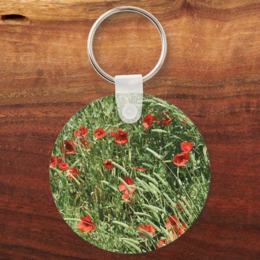 klaproos-hanger sleutelhanger (Voorkant)