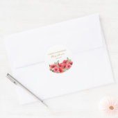 Klaproos-herdenkingssticker Ronde Sticker (Envelop)