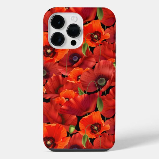 Klaproos iPhone Hoesje (Achterkant)
