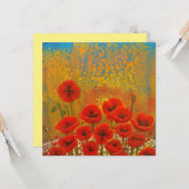 Klaproos kaart (Voorkant / Achterkant in situ)