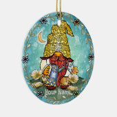 Klaproos kabouter  keramisch ornament (Rechts)