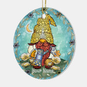 Klaproos kabouter  keramisch ornament (Links)