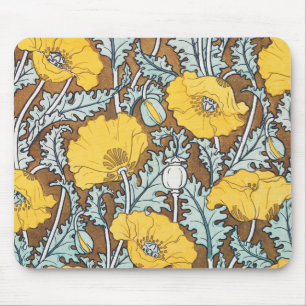 Klaproos Kunst Illustratie Bloem Patroon Muismat