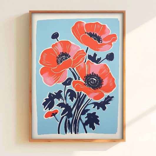 Klaproos Muur Kunst Klaproos Print Download Rode K