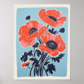 Klaproos Muur Kunst Klaproos Print Download Rode K (Voorkant)