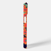  klaproos oranje blauwe damast naam Case-Mate iPhone case (Achterkant / Rechts)