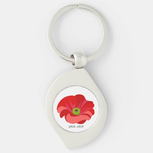 Klaproos Sleutelhanger (Voorkant)